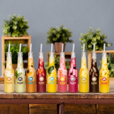 Auswahl verschiedener Kukki Cocktails